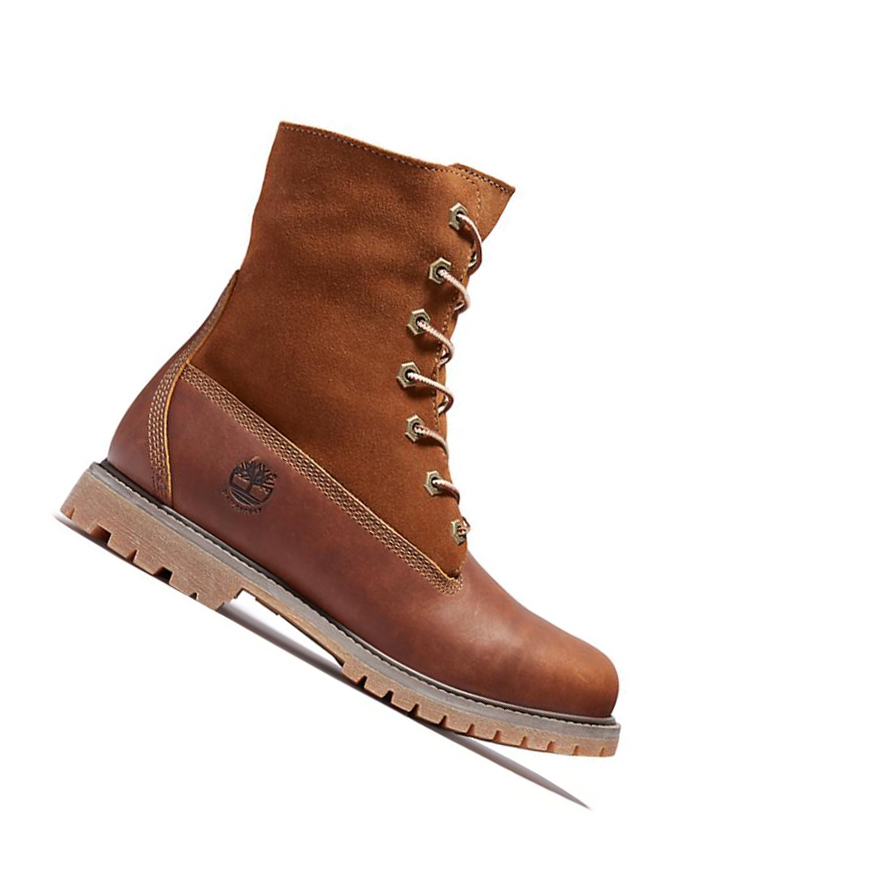 Timberland Authentic Fold-over Original 6-inch Boots Női Barna | HU-205WGHU