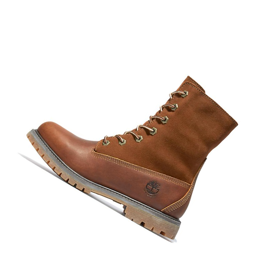 Timberland Authentic Fold-over Original 6-inch Boots Női Barna | HU-205WGHU