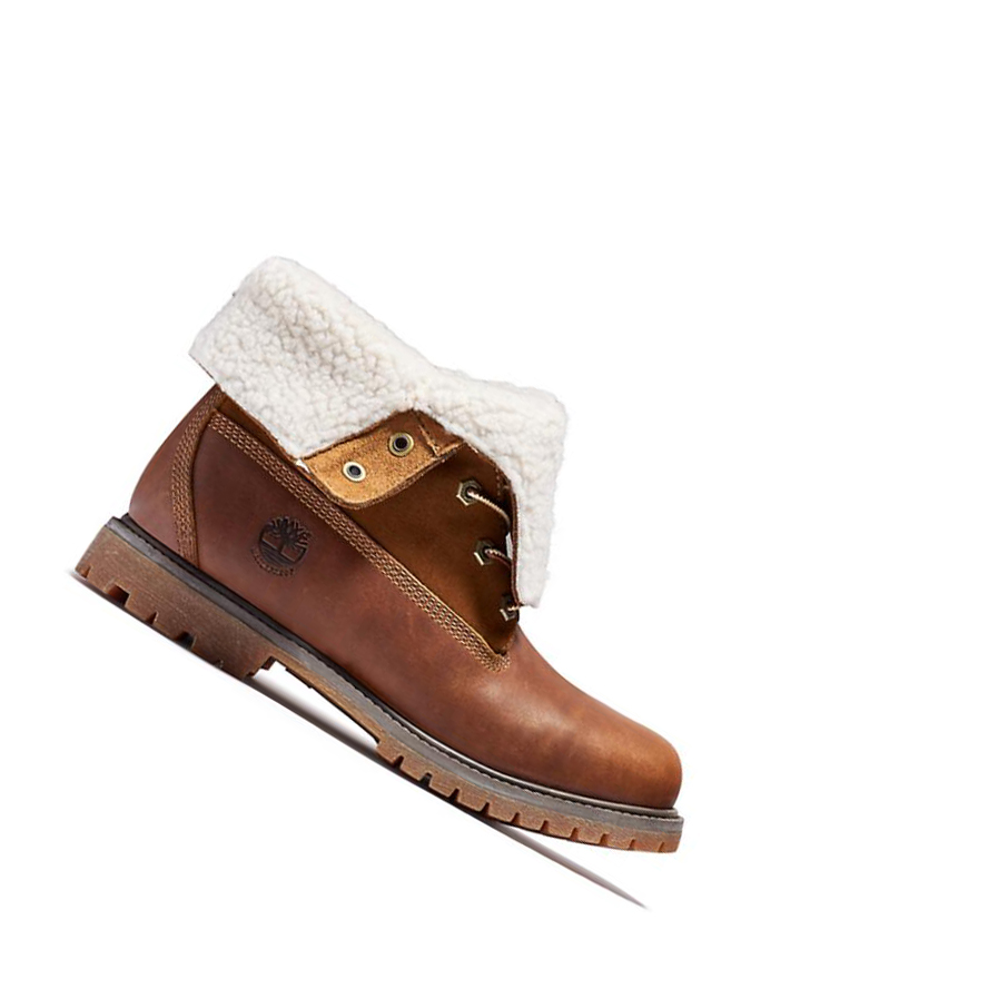 Timberland Authentic Fold-over Original 6-inch Boots Női Barna | HU-205WGHU