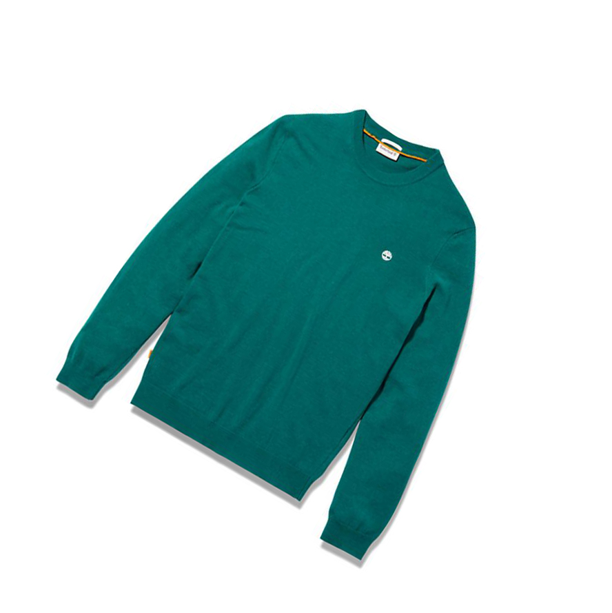 Timberland Cohas Brook Crewneck Pulóverek Férfi Zöld | HU-138DPNV