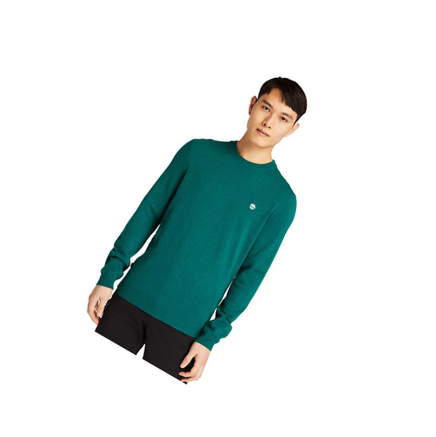 Timberland Cohas Brook Crewneck Pulóverek Férfi Zöld | HU-138DPNV