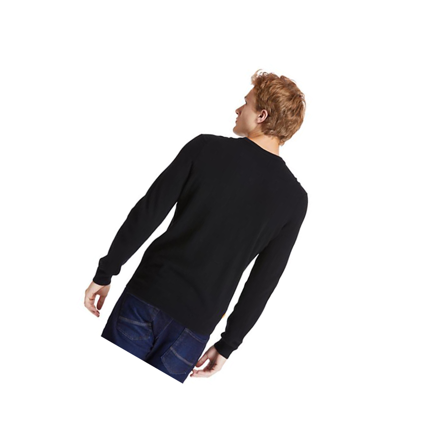 Timberland Cohas Brook Crewneck Pulóverek Férfi Fekete | HU-296QYKA