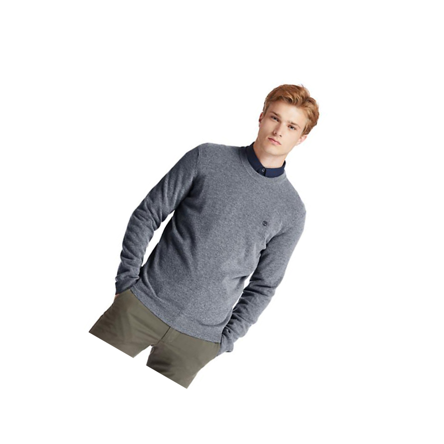 Timberland Cohas Brook Crewneck Pulóverek Férfi Sötétszürke | HU-457QOHR