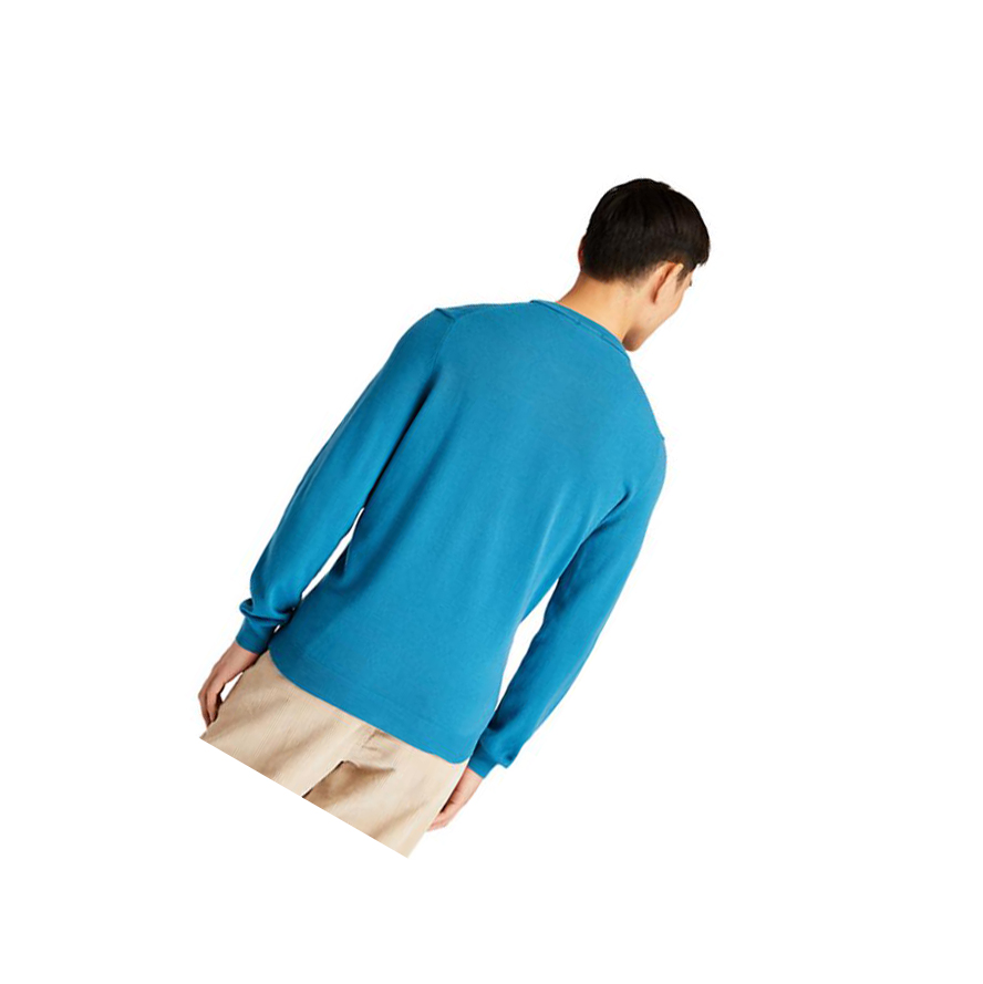 Timberland Cohas Brook Crewneck Pulóverek Férfi Kék | HU-650EVXT