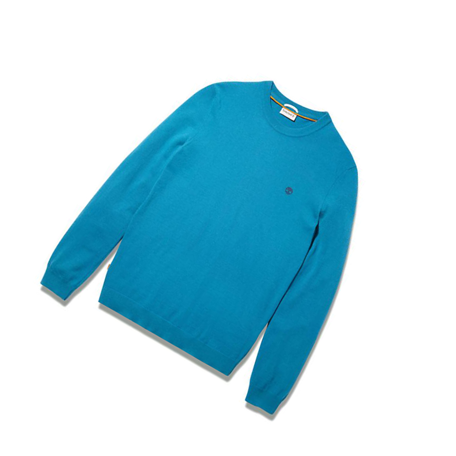 Timberland Cohas Brook Crewneck Pulóverek Férfi Kék | HU-650EVXT