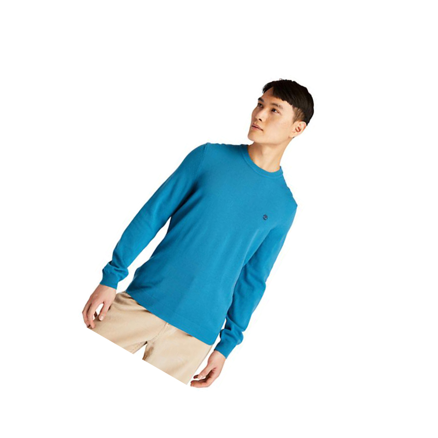 Timberland Cohas Brook Crewneck Pulóverek Férfi Kék | HU-650EVXT