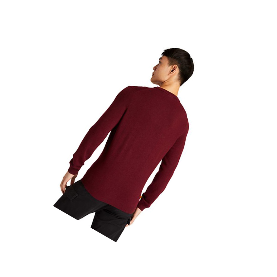 Timberland Cohas Brook Crewneck Pulóverek Férfi Piros | HU-816EWUG