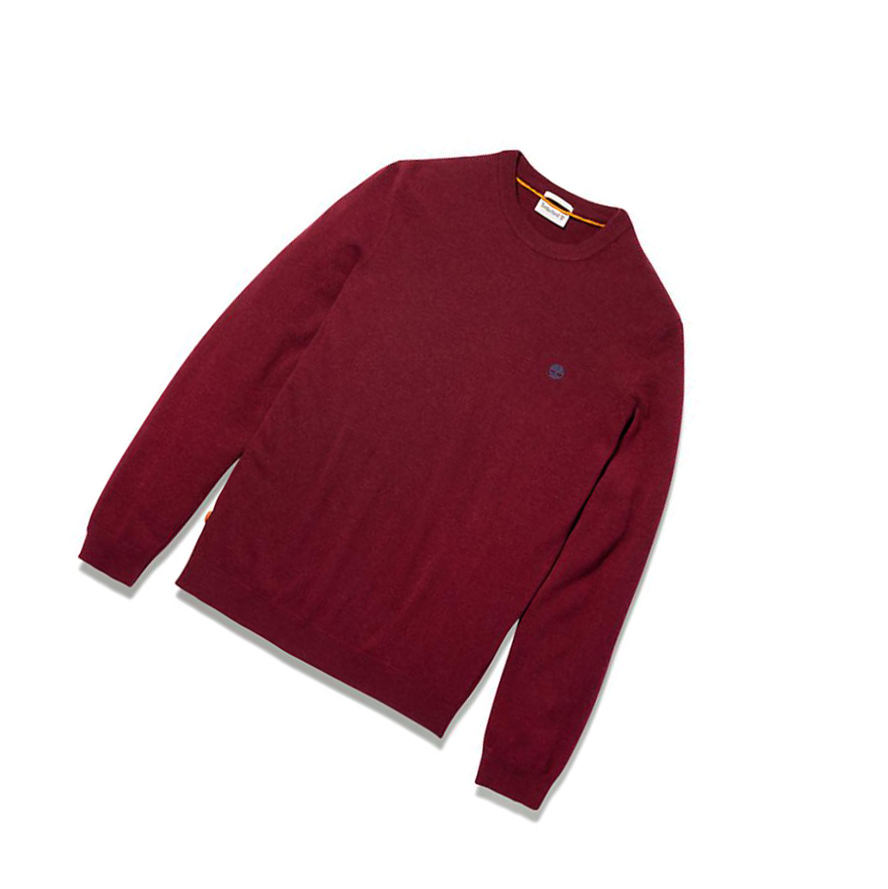 Timberland Cohas Brook Crewneck Pulóverek Férfi Piros | HU-816EWUG