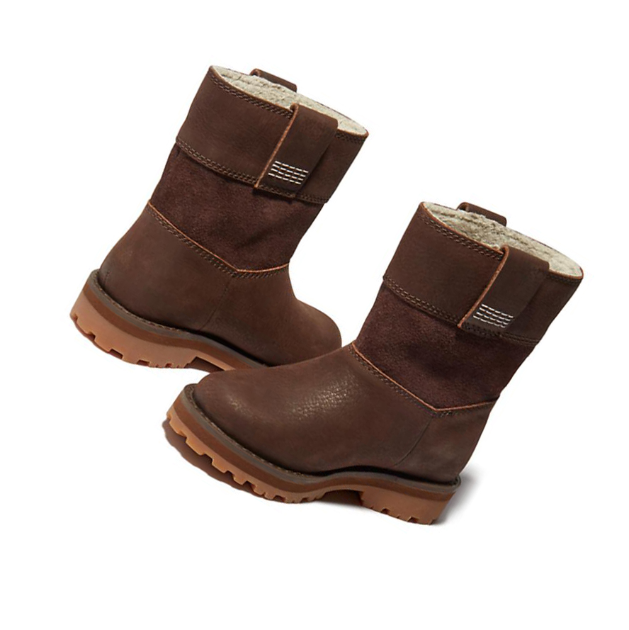 Timberland Courma Kid Pull-on Original 6-inch Boots Gyerek Sötétbarna | HU-234BKQW