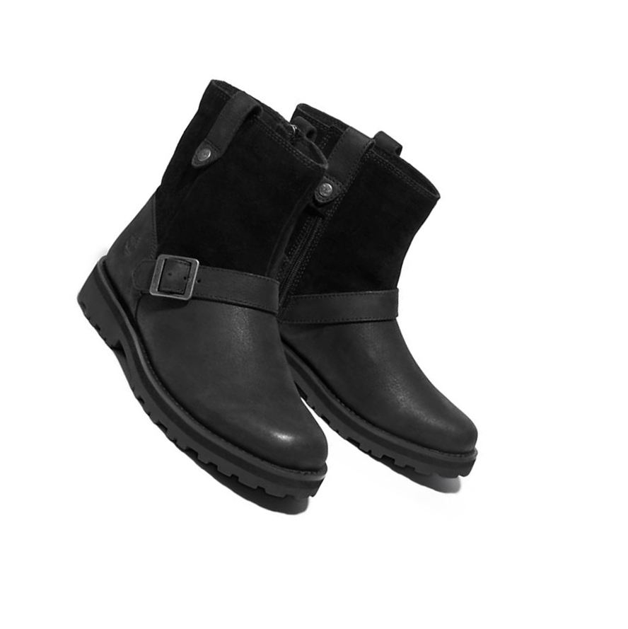 Timberland Courma Kid Side-zip Téli Túrabakancs Gyerek Fekete | HU-239MUGV