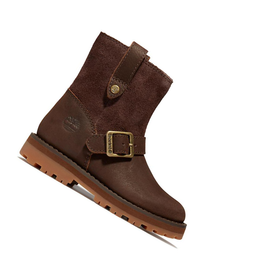 Timberland Courma Kid Side-zip Téli Túrabakancs Gyerek Sötétbarna | HU-406FQTL