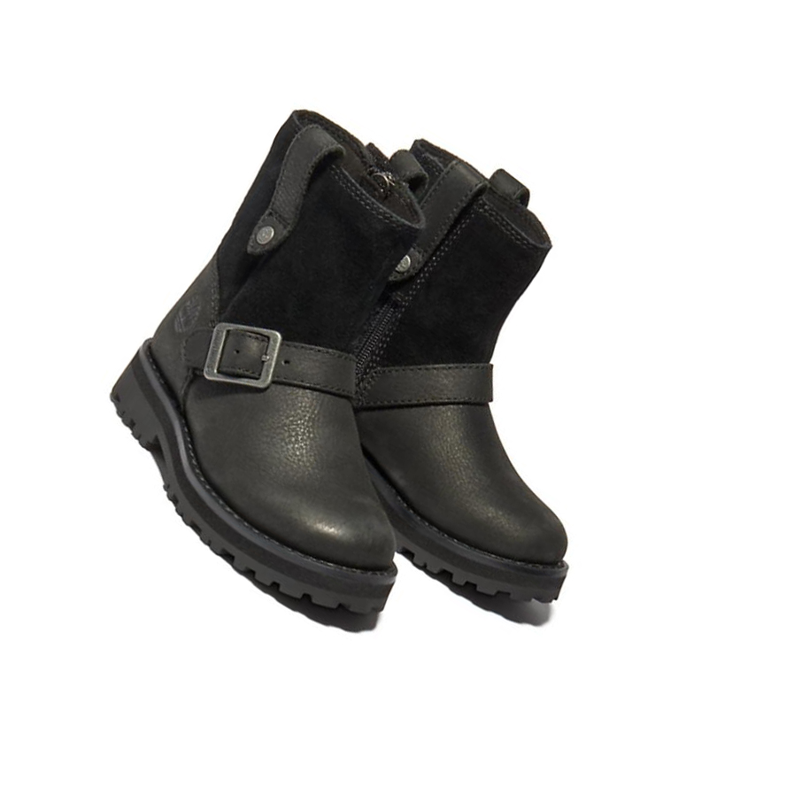 Timberland Courma Kid Side-zip Téli Túrabakancs Gyerek Fekete | HU-591UDJV