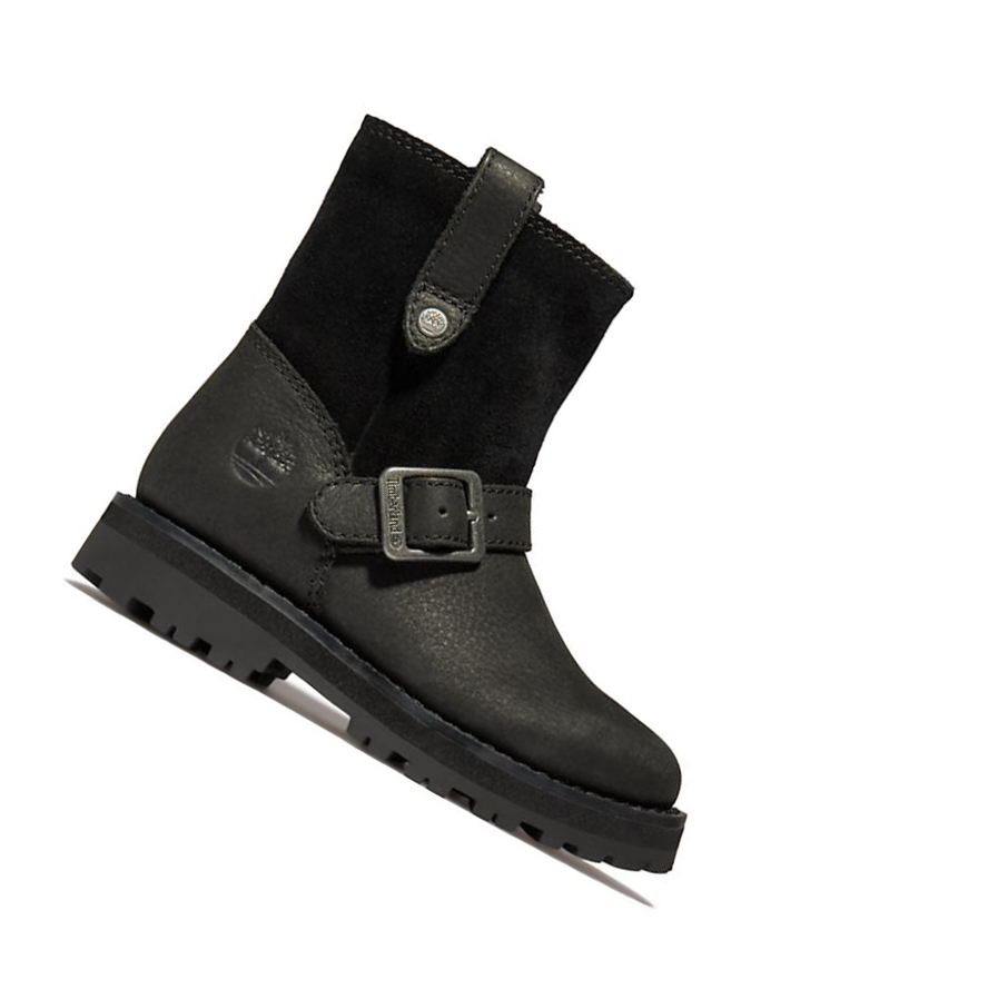 Timberland Courma Kid Side-zip Téli Túrabakancs Gyerek Fekete | HU-591UDJV