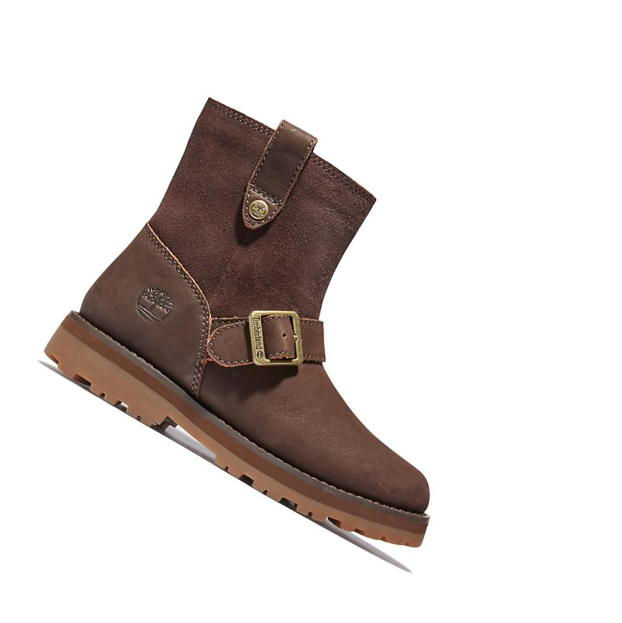 Timberland Courma Kid Side-zip Téli Túrabakancs Gyerek Sötétbarna | HU-915ACSU