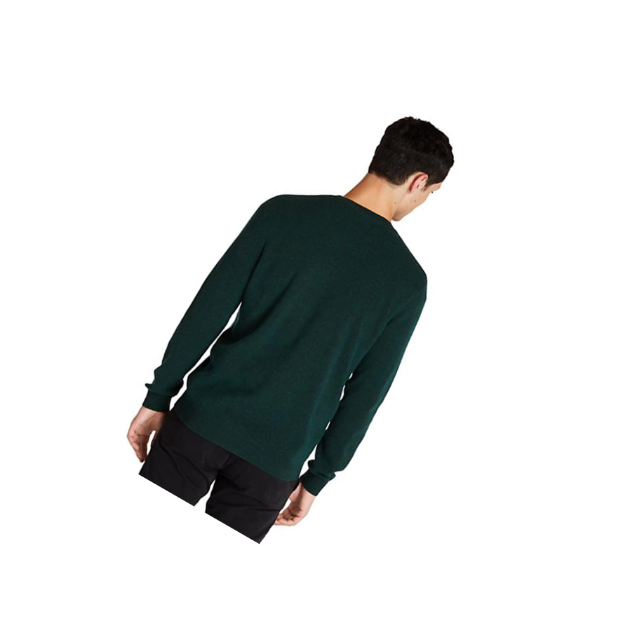 Timberland Crewneck Pocket Jumper Pulóverek Férfi Zöld | HU-458AJKU