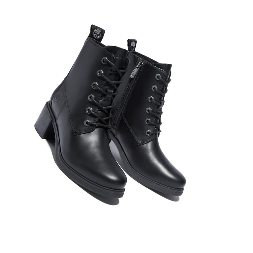 Timberland Dalston Vibe Original 6-inch Boots Női Fekete | HU-837HLYJ