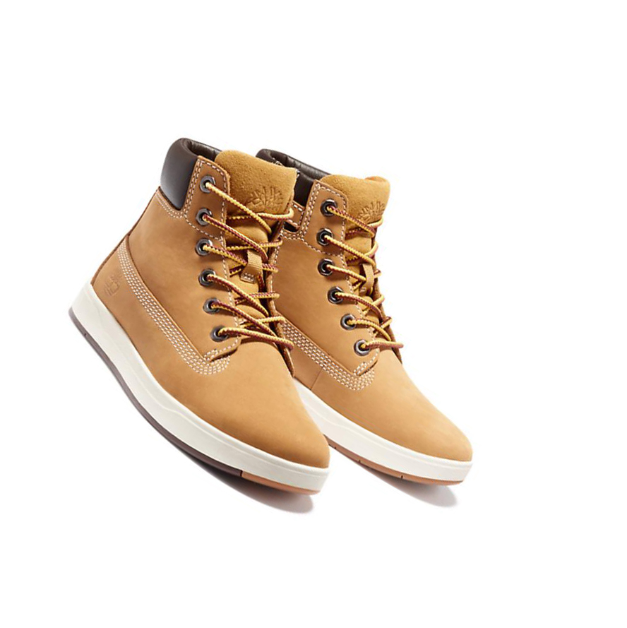 Timberland Davis Square Side-zip Original 6-inch Boots Gyerek Sárga | HU-018NBDE