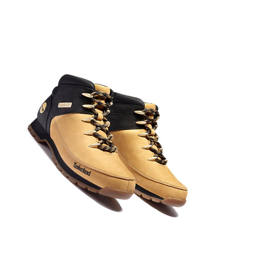 Timberland Euro Sprint Hiker Túrabakancs Férfi Sárga Fekete | HU-860UGWK