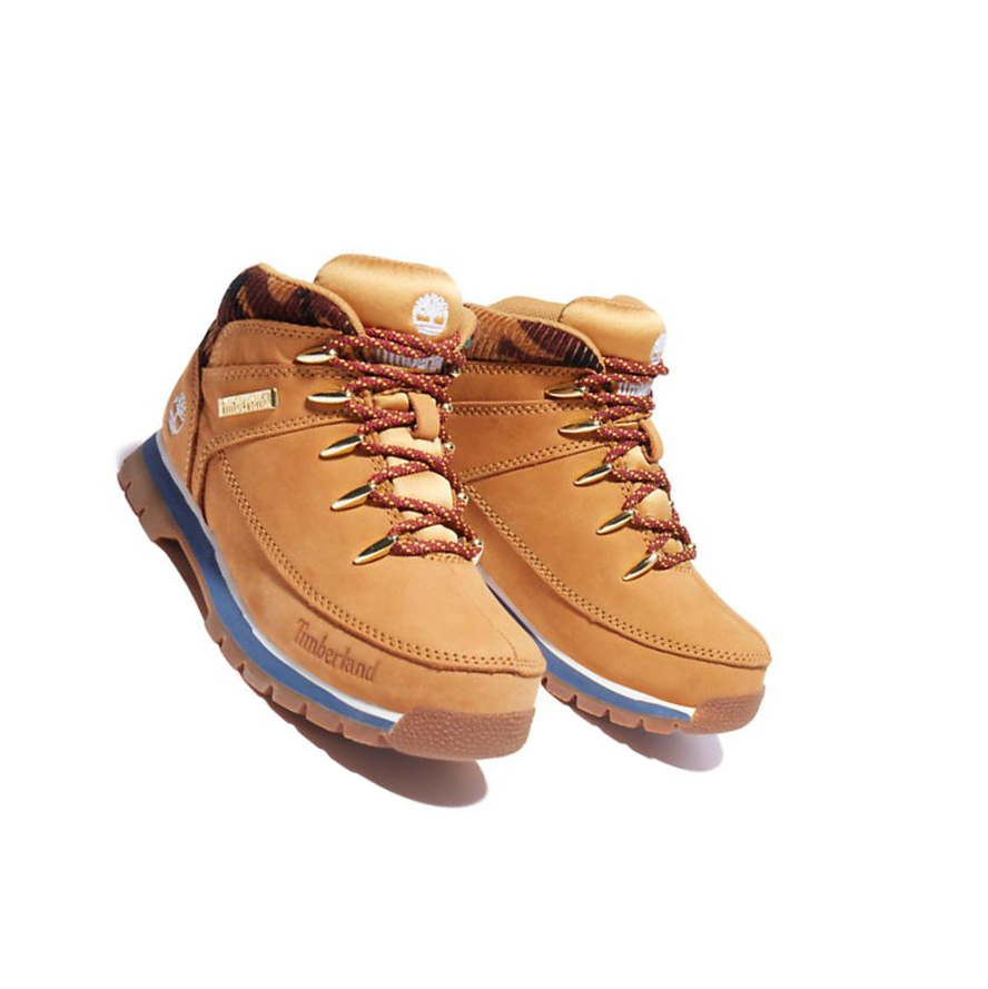 Timberland Euro Sprint Mid Hiker Chukka Bakancs Gyerek Sárga | HU-507MSIL