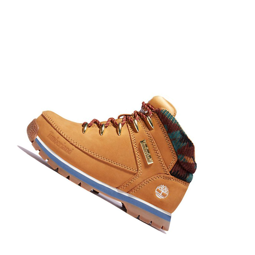 Timberland Euro Sprint Mid Hiker Chukka Bakancs Gyerek Sárga | HU-507MSIL