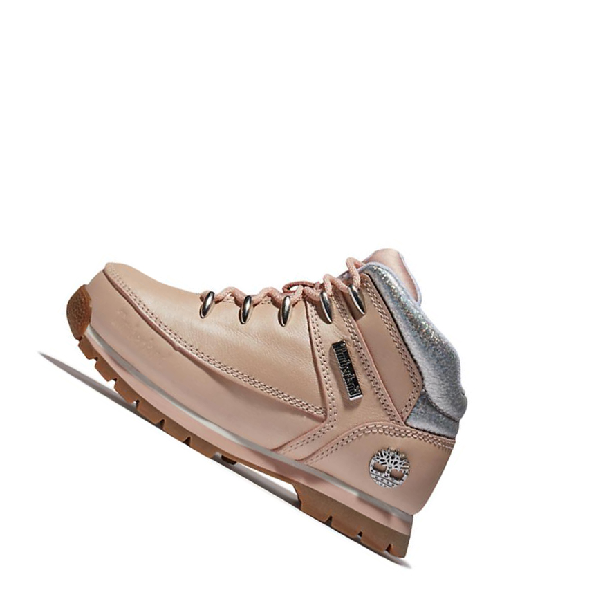 Timberland Euro Sprint Mid Hiker Chukka Bakancs Gyerek Világos Rózsaszín | HU-859IOTH