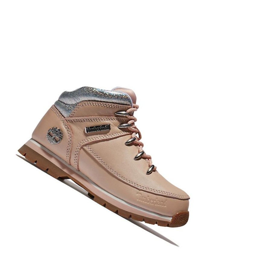 Timberland Euro Sprint Mid Hiker Túrabakancs Gyerek Világos Rózsaszín | HU-576JWYP