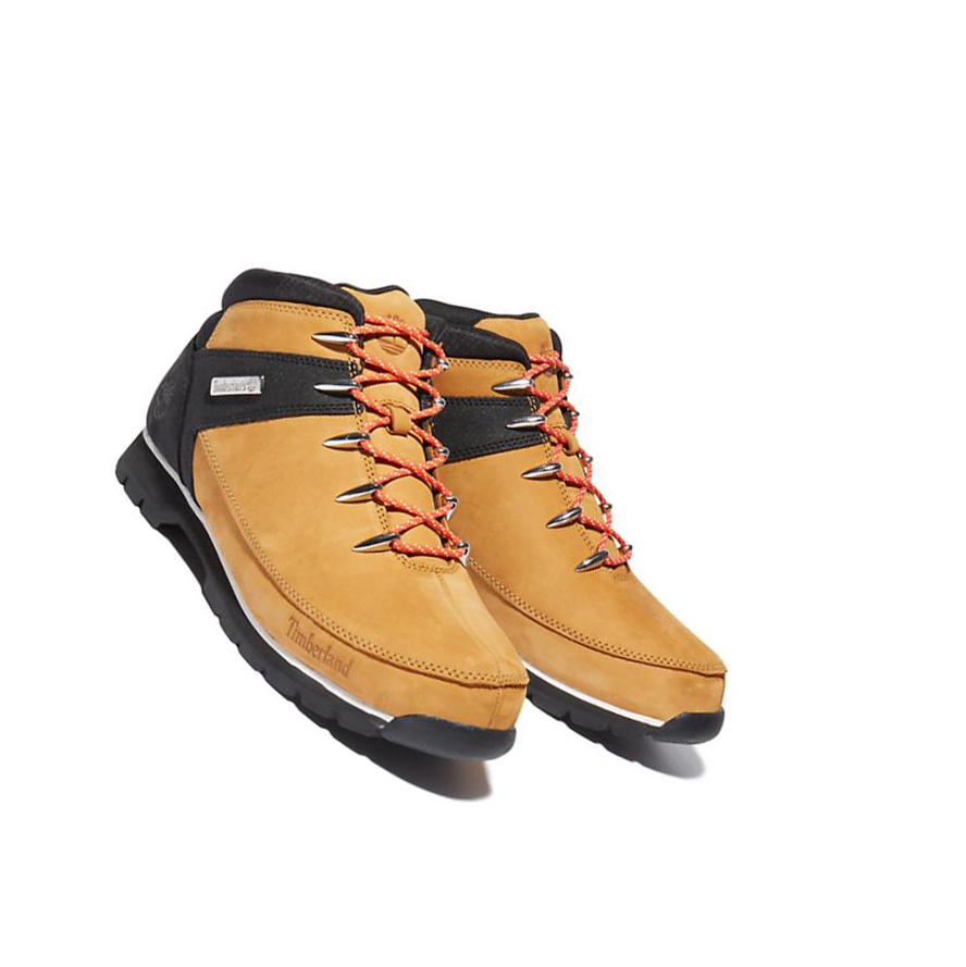 Timberland Euro Sprint Orange-laced Hiker Túrabakancs Férfi Sárga Fekete | HU-368DWRV