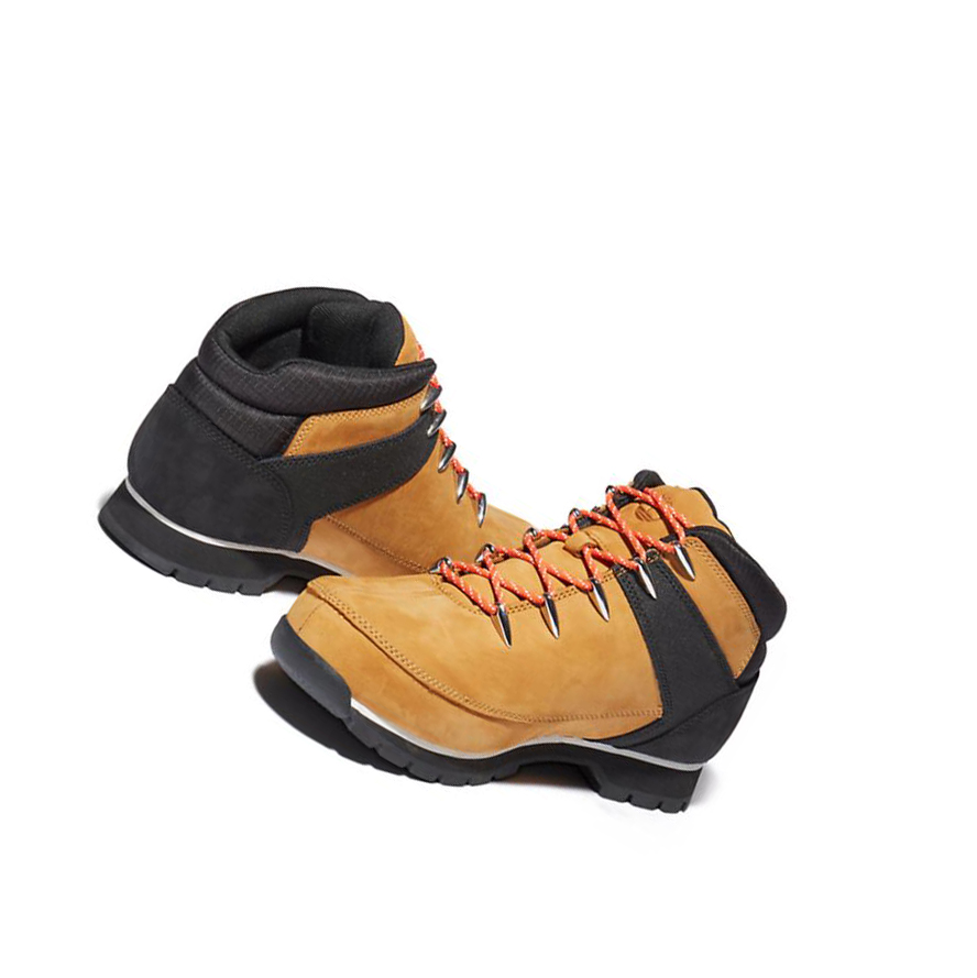 Timberland Euro Sprint Orange-laced Hiker Túrabakancs Férfi Sárga Fekete | HU-368DWRV