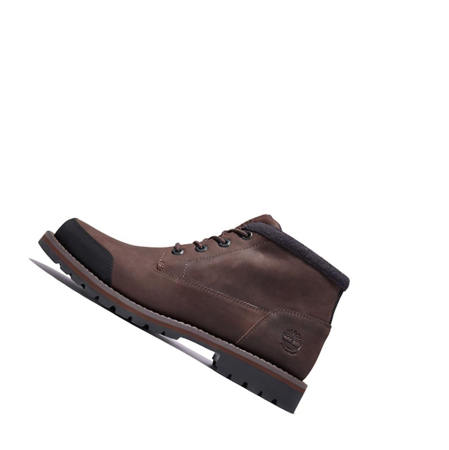 Timberland Larchmont Bélelt Chukka Bakancs Férfi Sötétbarna | HU-408BSXH