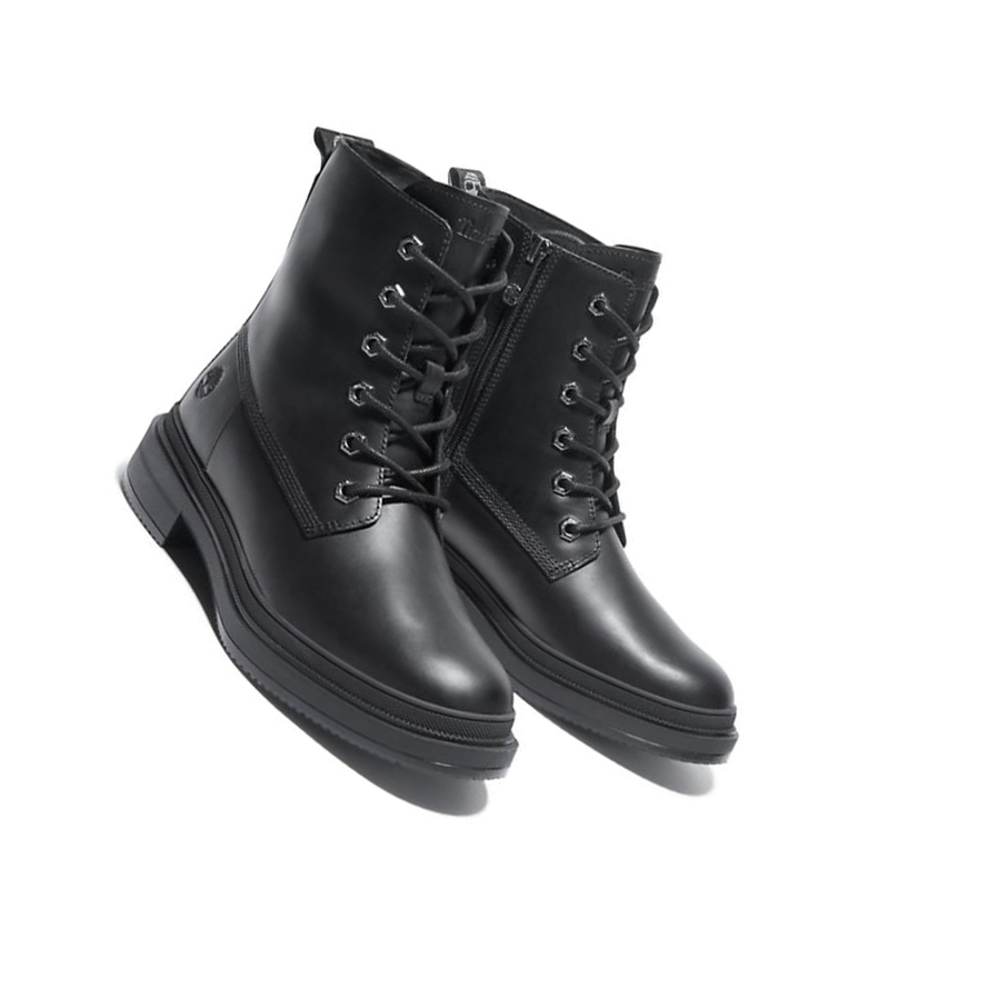 Timberland Lisbon Lane Téli Original 6-inch Boots Női Fekete | HU-419MYQK