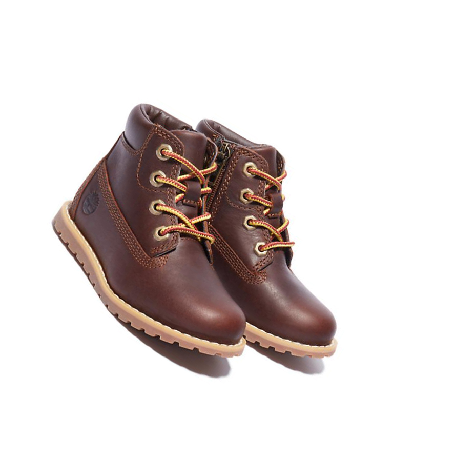 Timberland Pokey Pine Original 6-inch Boots Gyerek Barna | HU-943KIPN