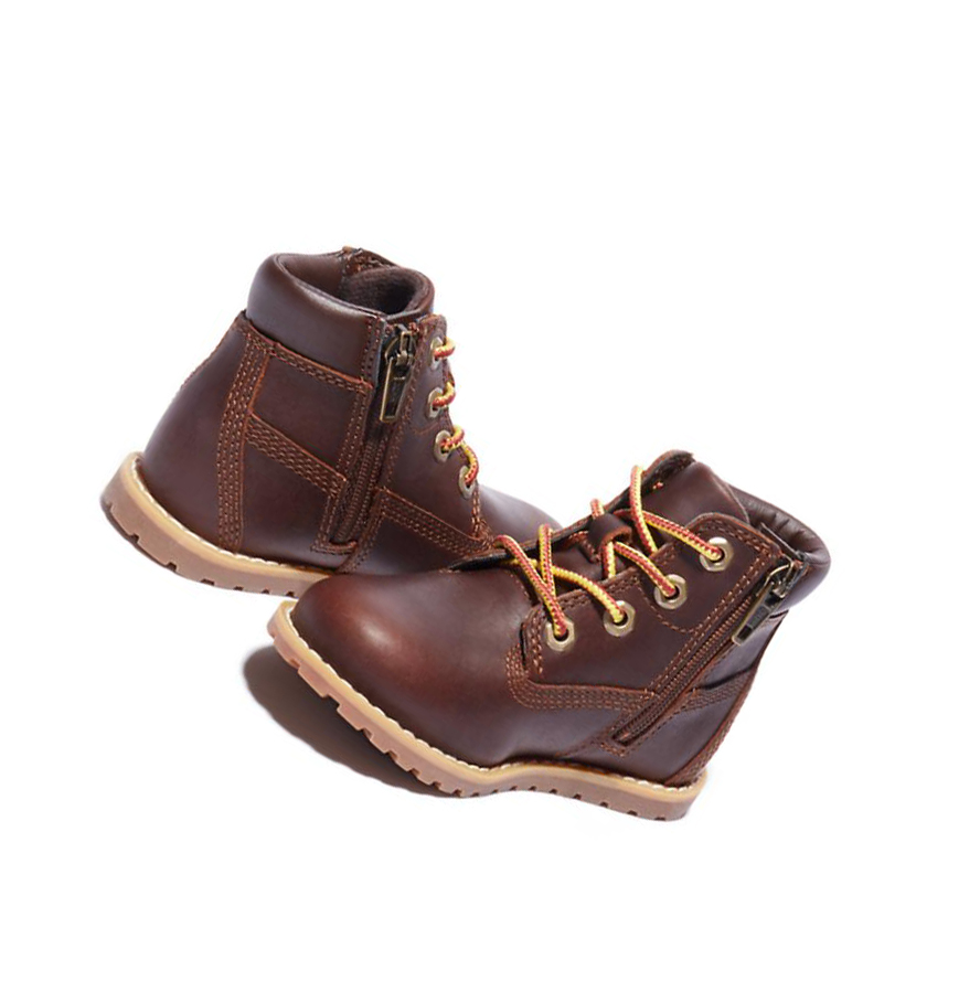 Timberland Pokey Pine Original 6-inch Boots Gyerek Barna | HU-943KIPN