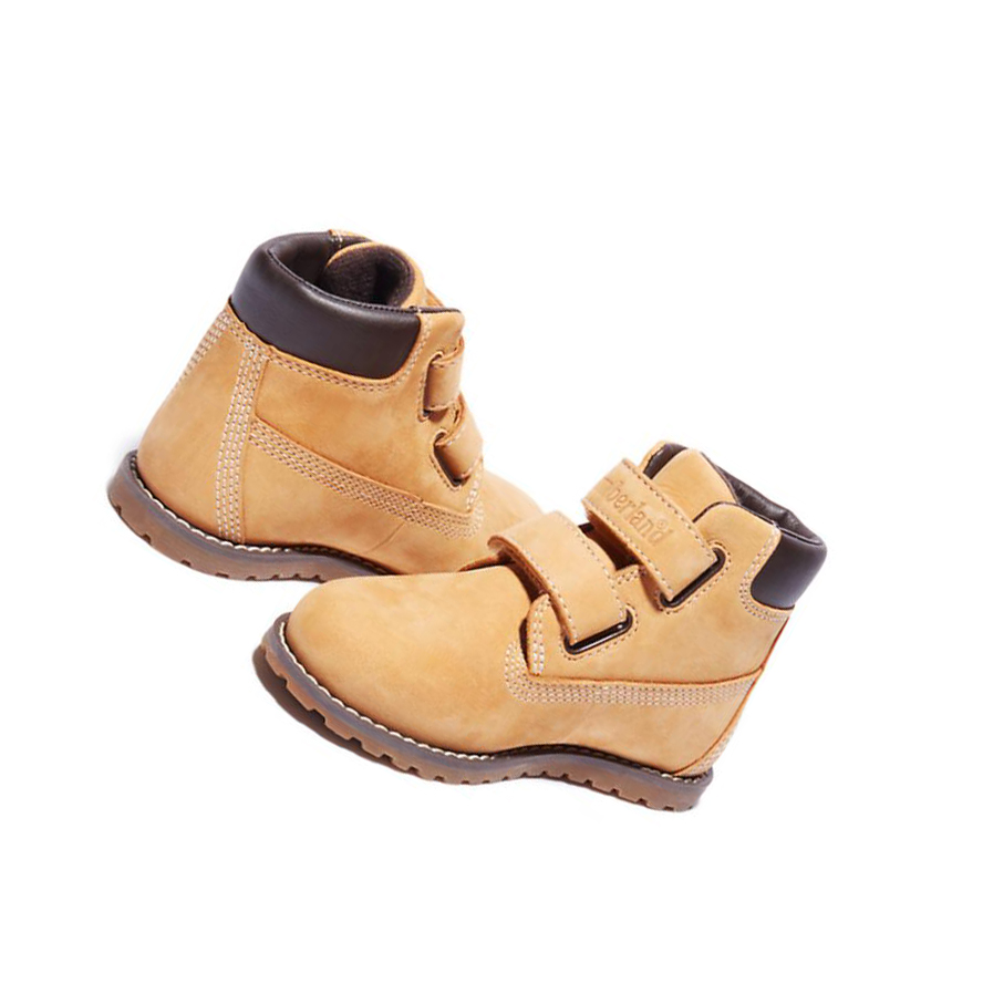 Timberland Pokey Pine Téli Chukka Bakancs Gyerek Sárga | HU-256ROAN