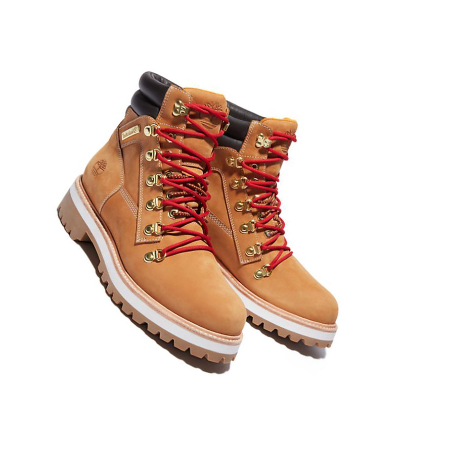 Timberland Premium Luxe Original 6-inch Boots Férfi Sárga | HU-568RCYW