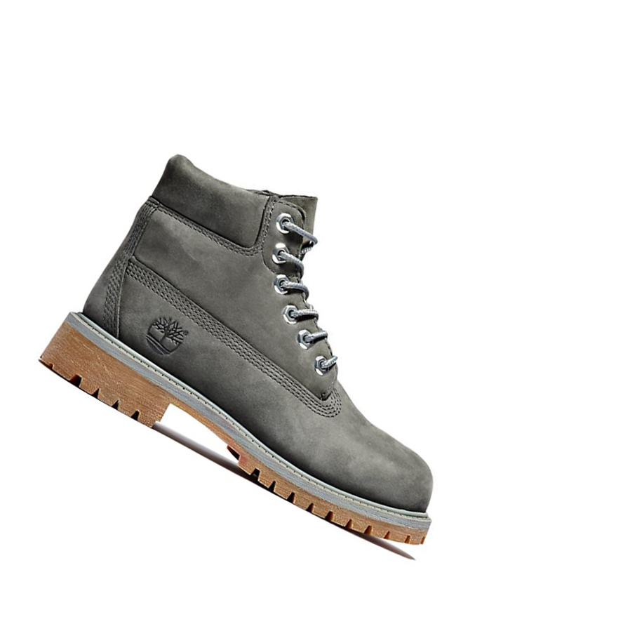 Timberland Premium Original 6-inch Boots Gyerek Sötétszürke | HU-013XLKV