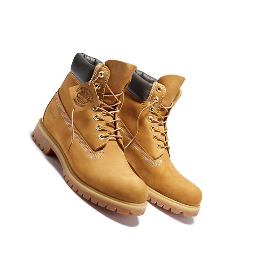 Timberland Premium Original 6-inch Boots Férfi Sárga | HU-162KYRX