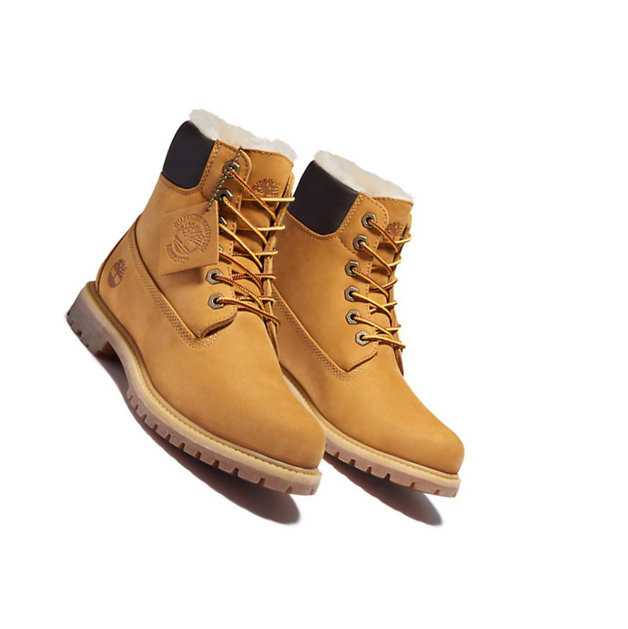 Timberland Premium Original 6-inch Boots Női Sárga | HU-169JMUL