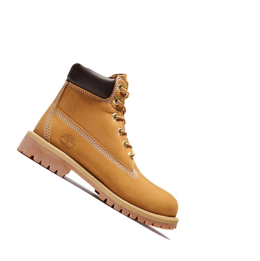 Timberland Premium Original 6-inch Boots Gyerek Sárga | HU-869LBWK