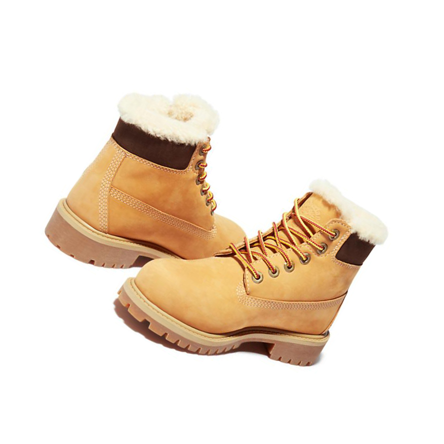 Timberland Premium Téli Original 6-inch Boots Gyerek Sárga | HU-504JYTK