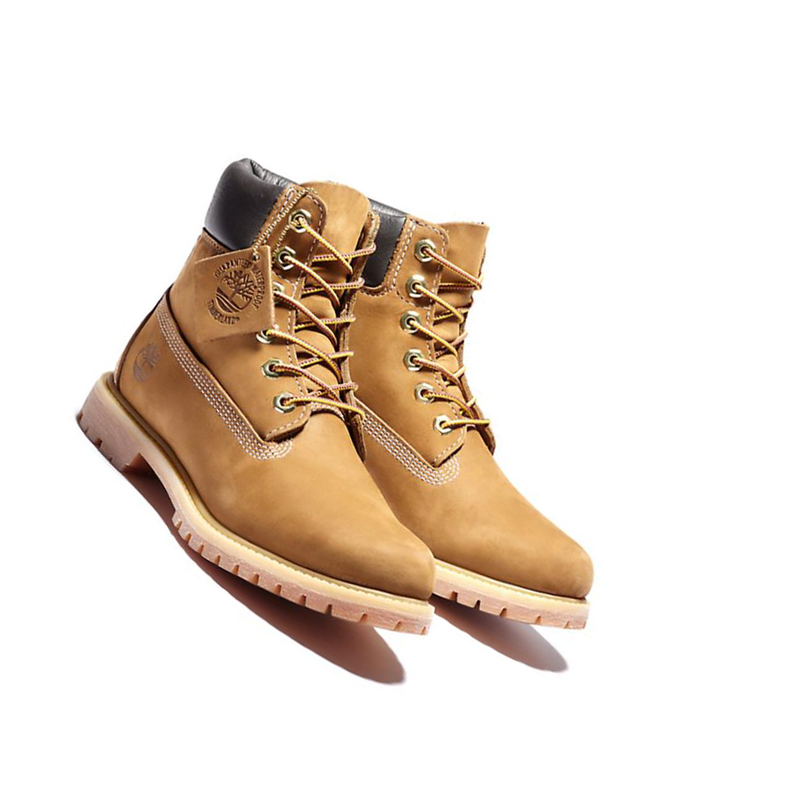 Timberland Premium Waterproofs Original 6-inch Boots Női Barna | HU-283IKWC