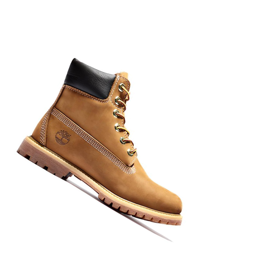 Timberland Premium Waterproofs Original 6-inch Boots Női Barna | HU-283IKWC