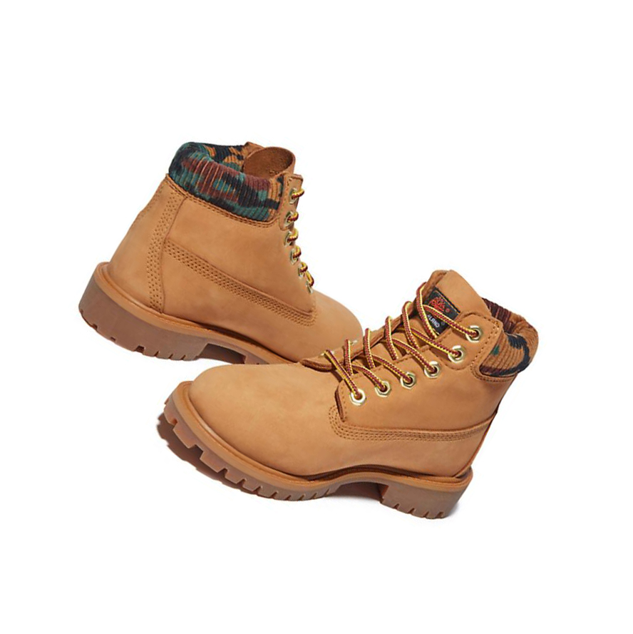 Timberland Premium Waterproofs Original 6-inch Boots Gyerek Sárga | HU-620WDTF