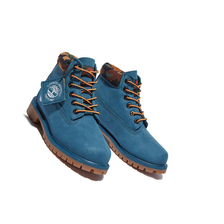 Timberland Premium Waterproofs Original 6-inch Boots Gyerek Kék | HU-802BDGP