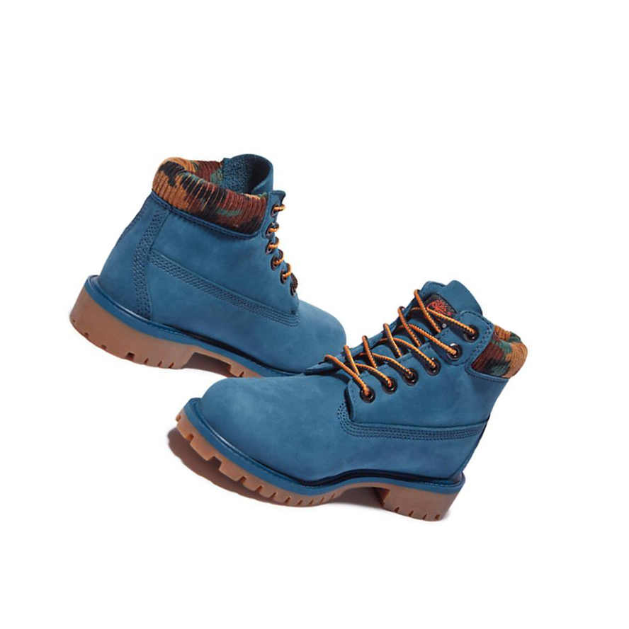 Timberland Premium Waterproofs Original 6-inch Boots Gyerek Kék | HU-802BDGP