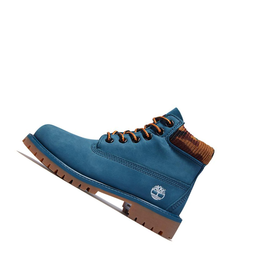 Timberland Premium Waterproofs Original 6-inch Boots Gyerek Kék | HU-802BDGP