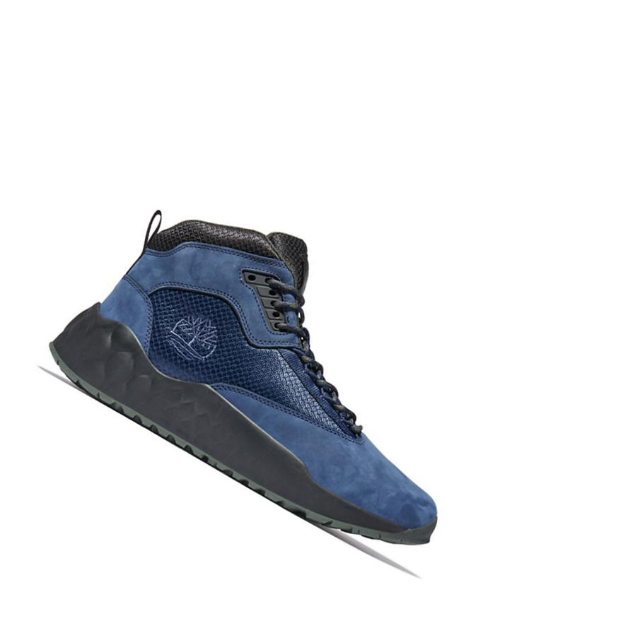 Timberland Solar Wave GreenStride™ Chukka Bakancs Férfi Sötétkék | HU-538QKHX