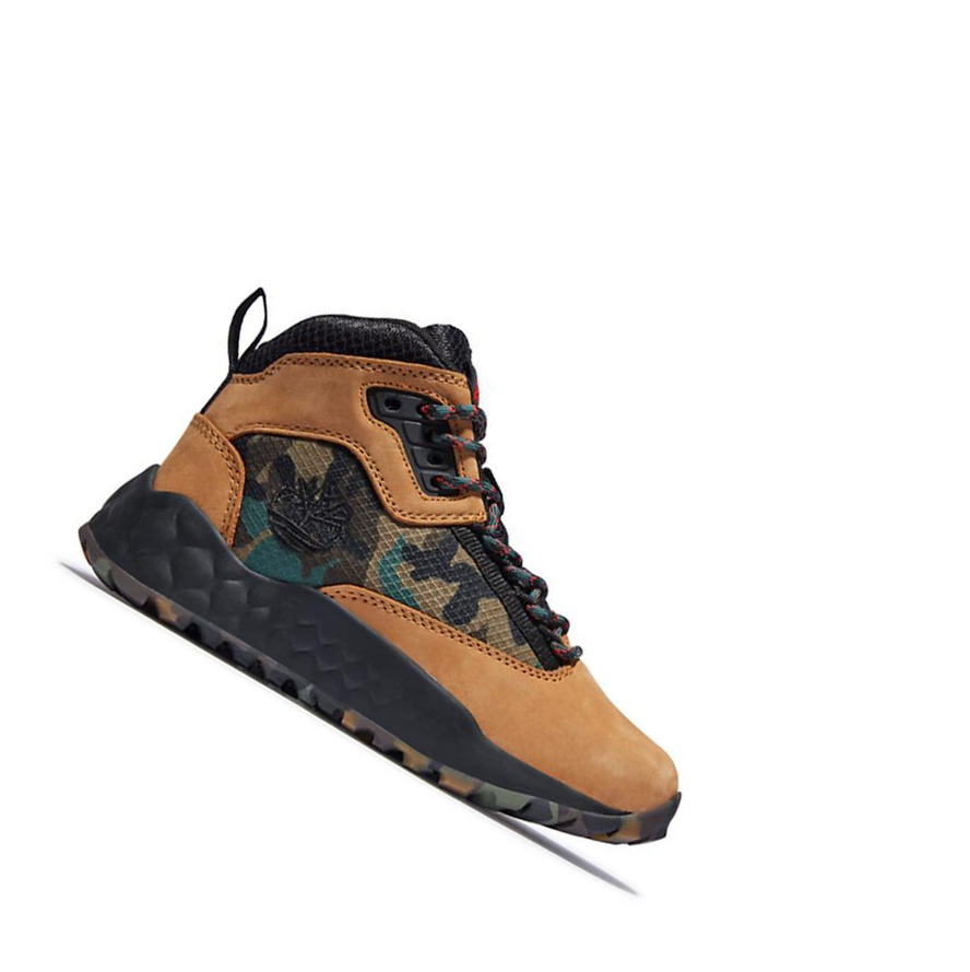 Timberland Solar Wave GreenStride™ Hiker Chukka Bakancs Gyerek Sárga | HU-546AVRO