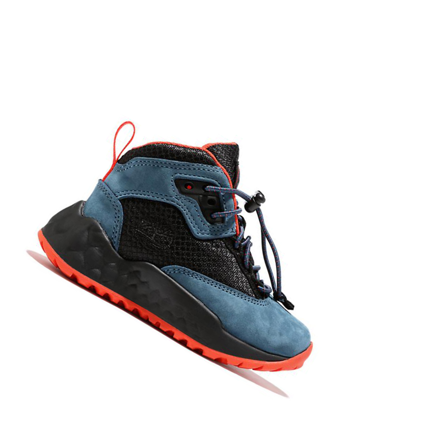 Timberland Solar Wave GreenStride™ Túrabakancs Gyerek Kék | HU-392BIXO