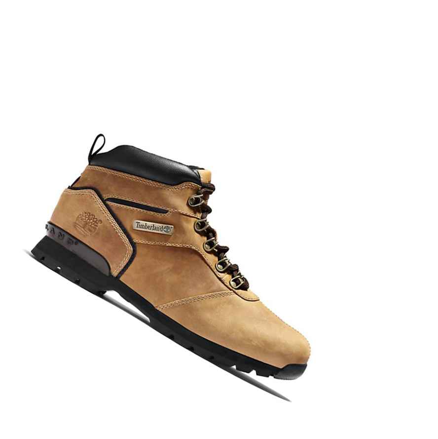 Timberland Splitrock Nubuck Mid Hiker Túrabakancs Férfi Sárga | HU-402LBOJ