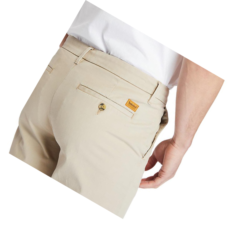 Timberland Squam Lake Stretch Chino Rövidnadrág Férfi Bézs | HU-201DRIK